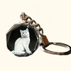 Pet photo keychain crystal custom