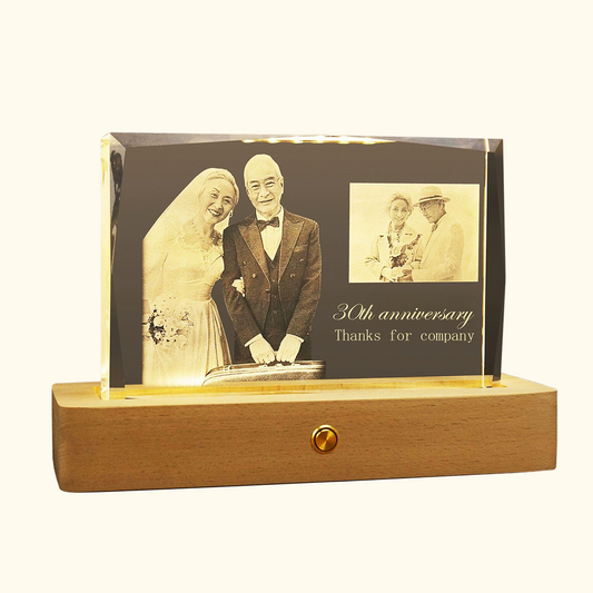 High-end anniversary crystal photo carving